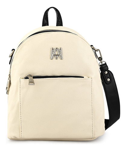 Mochila Mediana Teodora Blanco Crudo