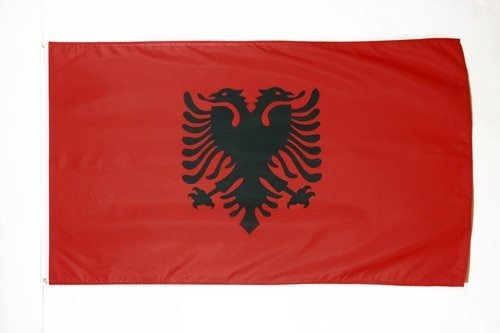 Az Flag Bandera De Albania 3' X 5' - Banderas Albanesas 90 X