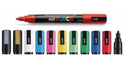 Marcador Uni Posca Pc-5m X 10 Unidad