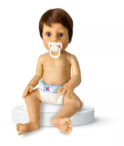 Boneca Bebe Reborn Malkitoys Tecido Realista Yasmin 48cm - Malki toys