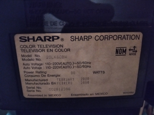 Imagen 3 de 3 de Televisor Sharp