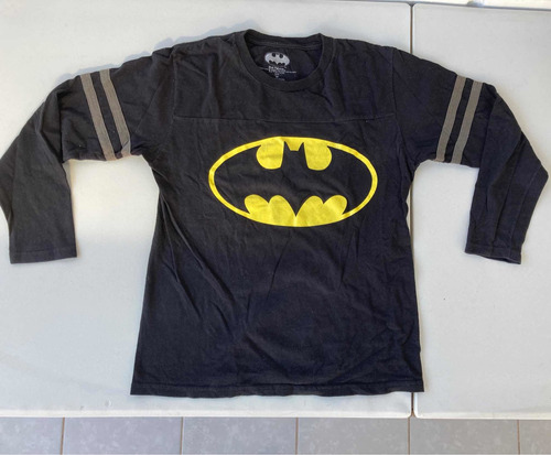 Polera Manga Larga Batman Dc Original Usado