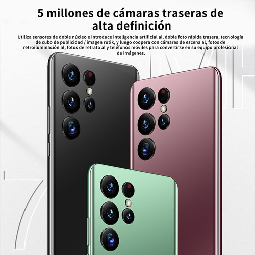Teléfonos Inteligentes Android Baratos S22+ultra Verde 6.6 En 2gb Ram 16gb Rom