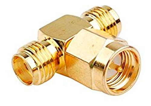Splitter De Dos Vias Sma Macho A Dos Sma Hembra En T Booster