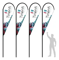 Comprar 4 Fly Banner Gota 300cm Publicidad Promocion