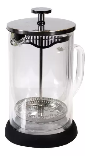 Multibazar - CAFETERA VIDRIO CON EMBOLO 600ML