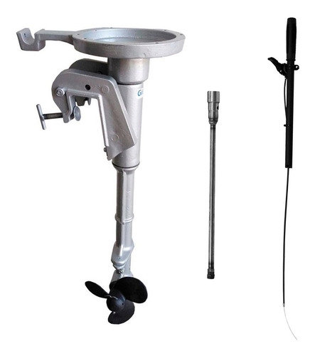 Rabeta Vertical De Barco Girafer P/ Motor Branco B4t Ra1