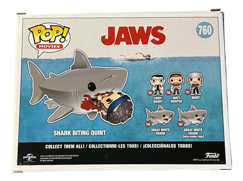 Funko Pop Original Jaws (tiburon) #760 Sdcc