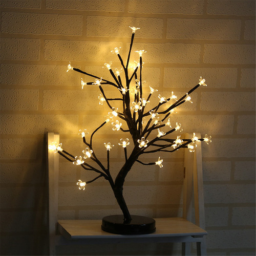 Luz Led Blanca Cálida For Árbol, Lámpara Nocturna En Maceta