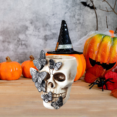 Lápiz Decorativo Con Forma De Calavera Para Fiestas Espeluzn