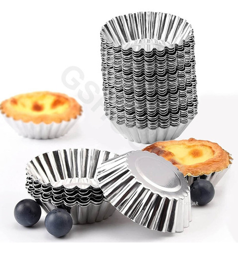 Od 50 Molde Tartaletas Aluminio Reposteria Horno