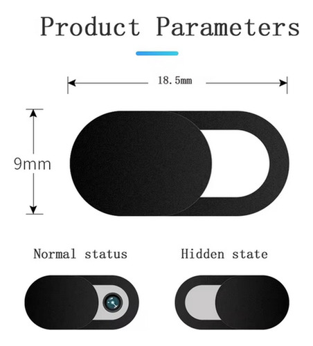 5 Protectores Cubiertas Adhesivos Para Camara Web Anti Espia