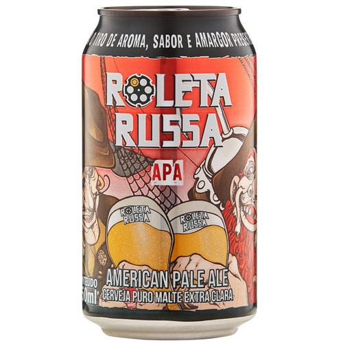 Cerveja American Pale Ale Apa Lata 350ml Roleta Russa