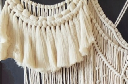 Tapiz Colgante Decorativo Macrame Adorno Pared Boho Tejido