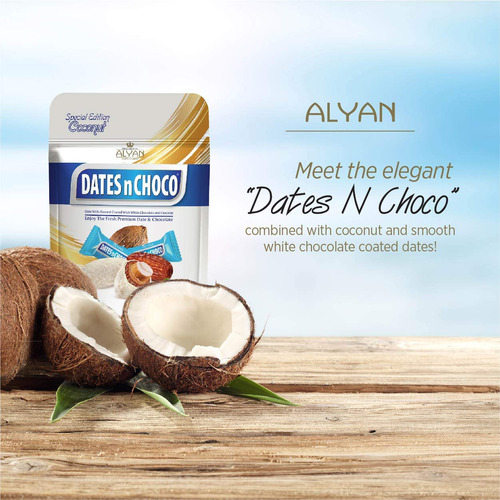 Dátiles Premium Con Almendra Recubiertos De Chocolate Blanco