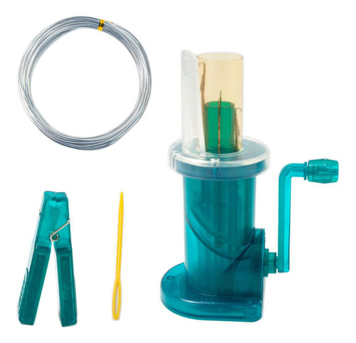 Mini Máquina De Tejer De Plástico Para Bufandas, Verde