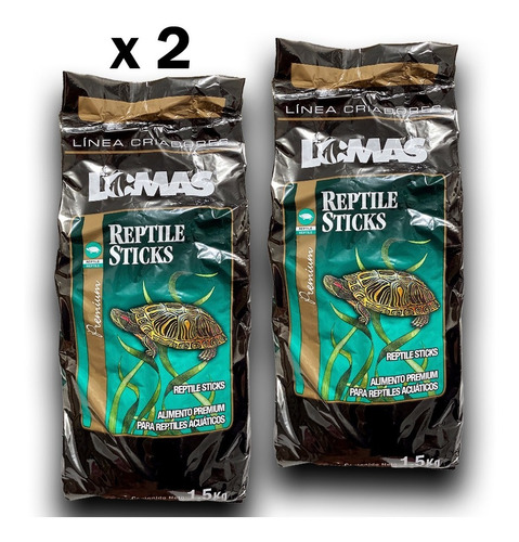 2 Alimento Tortuga Reptile Stick 1.5 Kg (3 Kg) Wardley Lomas