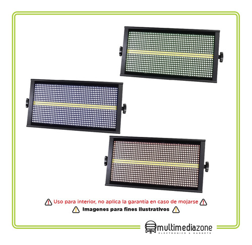 Schalter Estrobo 864 Leds Smd 96 Leds Blancos Rgb 3 En 1 Msi