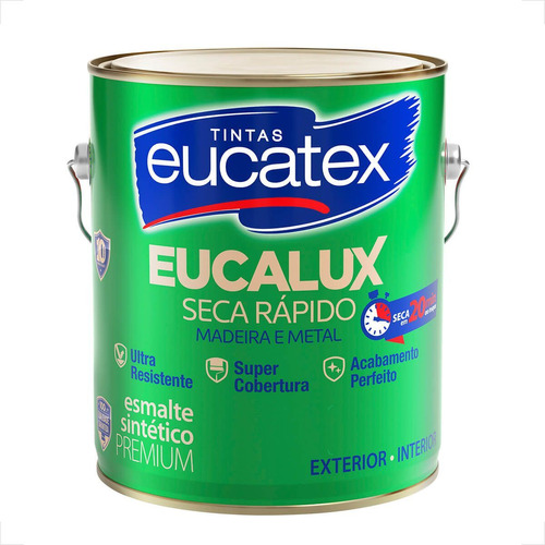 Tinta Esmalte Sintetico Eucatex 3600ml Branco Fosco Eucalux