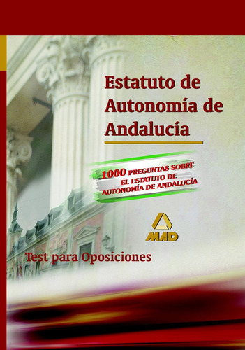 Libro Estatuto De Autonomia De Andalucia. Test