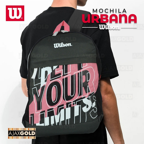 Imagen 7 de 7 de Mochila Wilson Urbana Deportes Reforzada Gym Porta Notebook