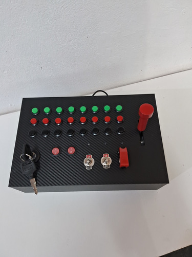 Button Box Painel Joystick 32 Funções Pc Usb Ets2 Ats Mod7