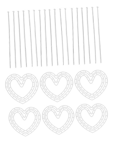 Marco Para Hacer Coronas Florales, 6x Corazón Pequeño