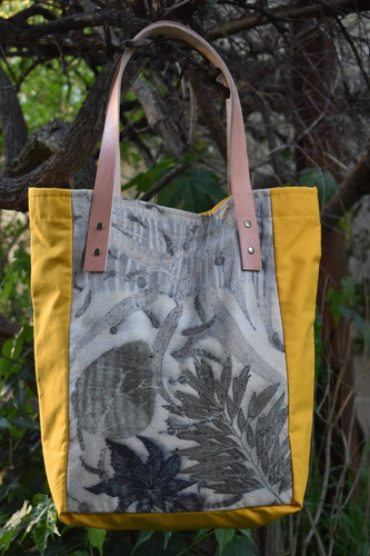 Imagen 5 de 10 de Bolsos, Carteras Ecoprint(impresión Botánica)
