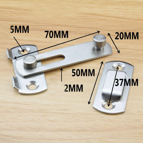 6x Perno De Puerta Cerrojo De Cerradura De Diapositiva