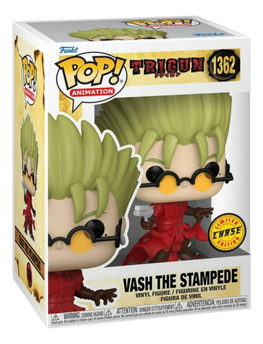 Funko Pop! Trigun Vash The Stampede Con Gafas Chase Figure