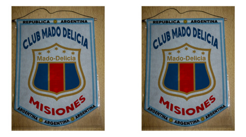 Banderin Mediano 27cm Club Mado Delicia Misiones