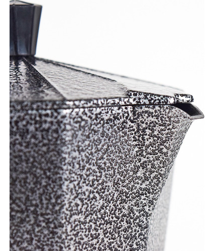 Cafetera Italiana Manual 450ml Aluminio Negra