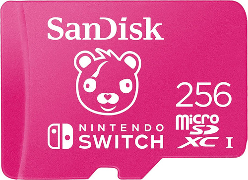 Tarjeta de Memoria Microsd 256gb Sandisk Microsdxc Uhs-i Para Nintendo Switch Fortnite