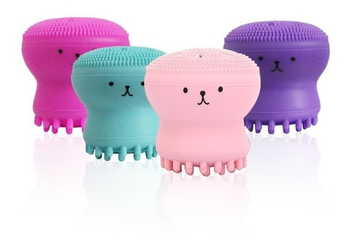 100 Cepillos Pulpo Exfoliante Facial Silicona Colores