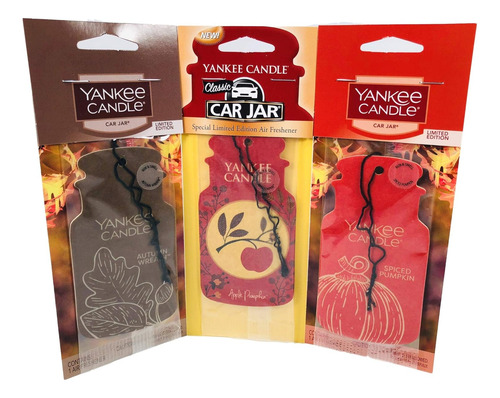 Fall Scents - Paquete De 3 Tarros De Cartón Para Automóvil,