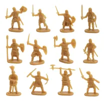 Comprar 200pcs 1:72 Escala Medieval Knight Toys 2-3 Cm Oro Oro Oro