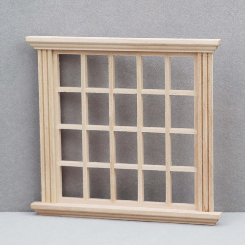 Marco De Ventana De Casa De Muñecas A Escala 1: 12, Modelo