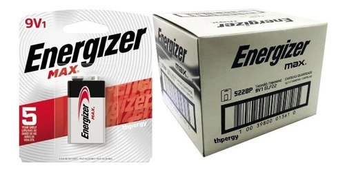 Pilas 9v Energizer Max Caja Por 12 Unidades 922186