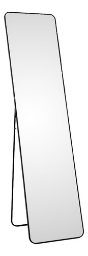 Espejo rectangular de pie Gaon GNM01 de 147cm x 37cm 110V marco negro