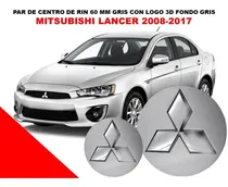 Comprar Par De Centros De Rin Mitsubishi Lancer 08-17 Gris 60 Mm