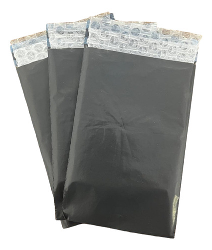 Envelope Plástico C/ Bolha 12x18 500 Uni Reciclado Cinza