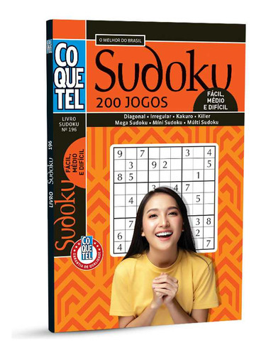 Livro Coquetel Sudoku Fc/md/df Ed 196, De A Coquetel. Editora Coquetel - Nf, Capa Mole Em Português