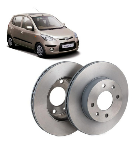 Discos De Freno Para Hyundai I10 1.2 Delantero