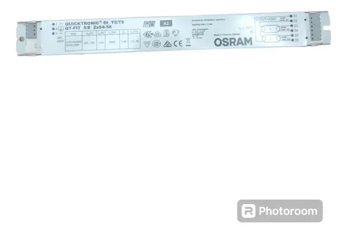 Ballast Électronique Osram QT-FIT5 2x54-58W - Pour Tubes Fluorescents - Argent
