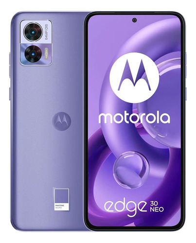 Moto Edge 30 Neo 6.28'' 8gb + 128gb Morado Android 12 Desbloqueado Color Violeta Oscuro Caja Abierta