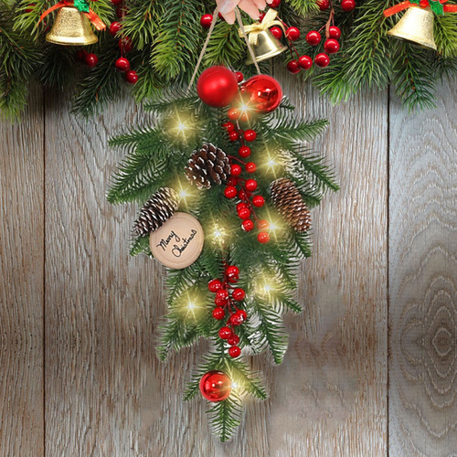 Christmas Swag Artificial Teardrop Fashion Swag Wreaths With
