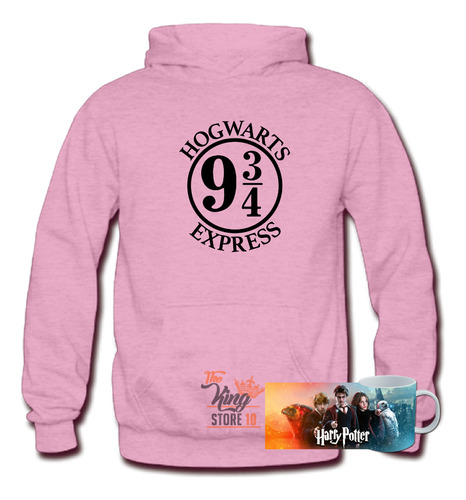 Poleron + Taza, Harry Potter 9 3/4, Estacion De Tren, Hogwarts, Magia / The King Store