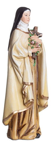 Santa Teresa 15cms Escultura De Resina Dari & Alice Color Blanco