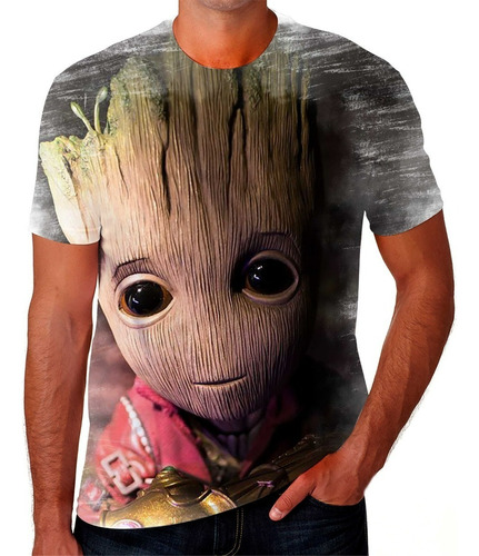 Camisa Camiseta Groot Baby Guardiões Galaxia Masculina Hd 5