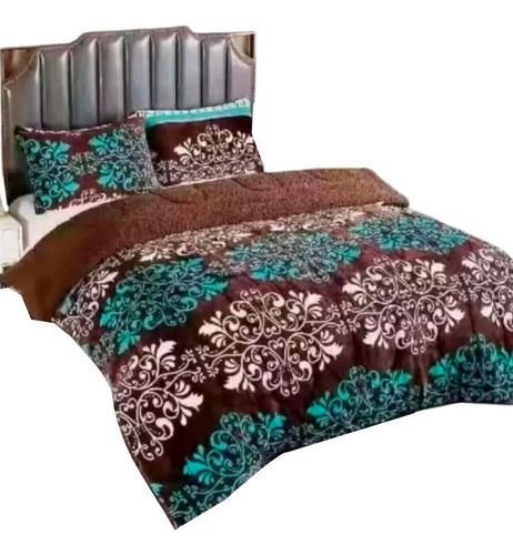 Cobertor Plumon Chiporro Para Invierno 2 Plazas + 2 Fundas